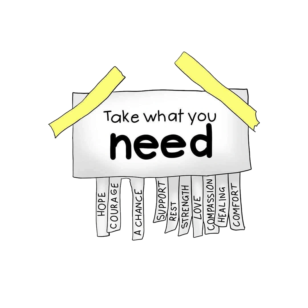 Take What You Need Sticker